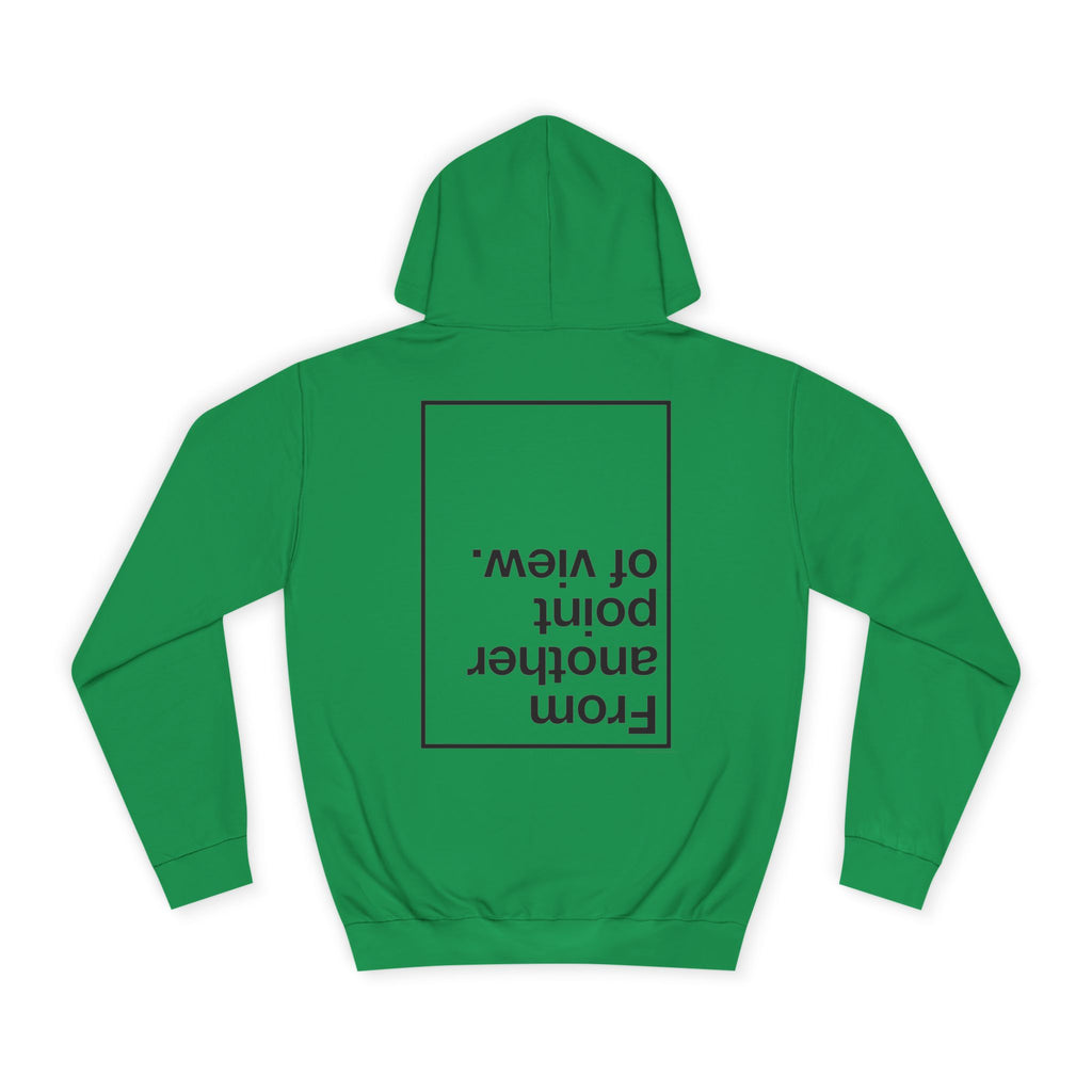 Retro Pixel Dinosaur Hoodie — 'From Another Point of View' Graphic Sweatshirt