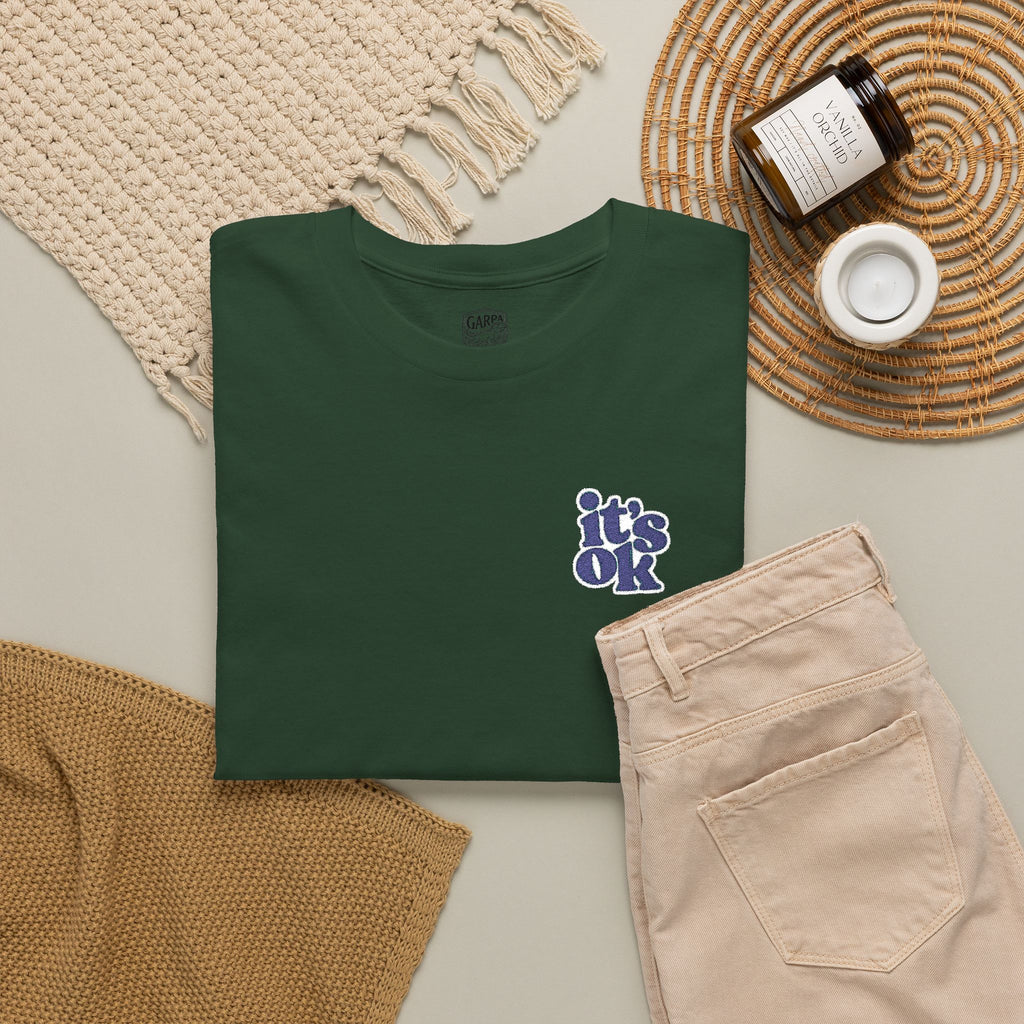 Minimalist Embroidered Monogram T-Shirt