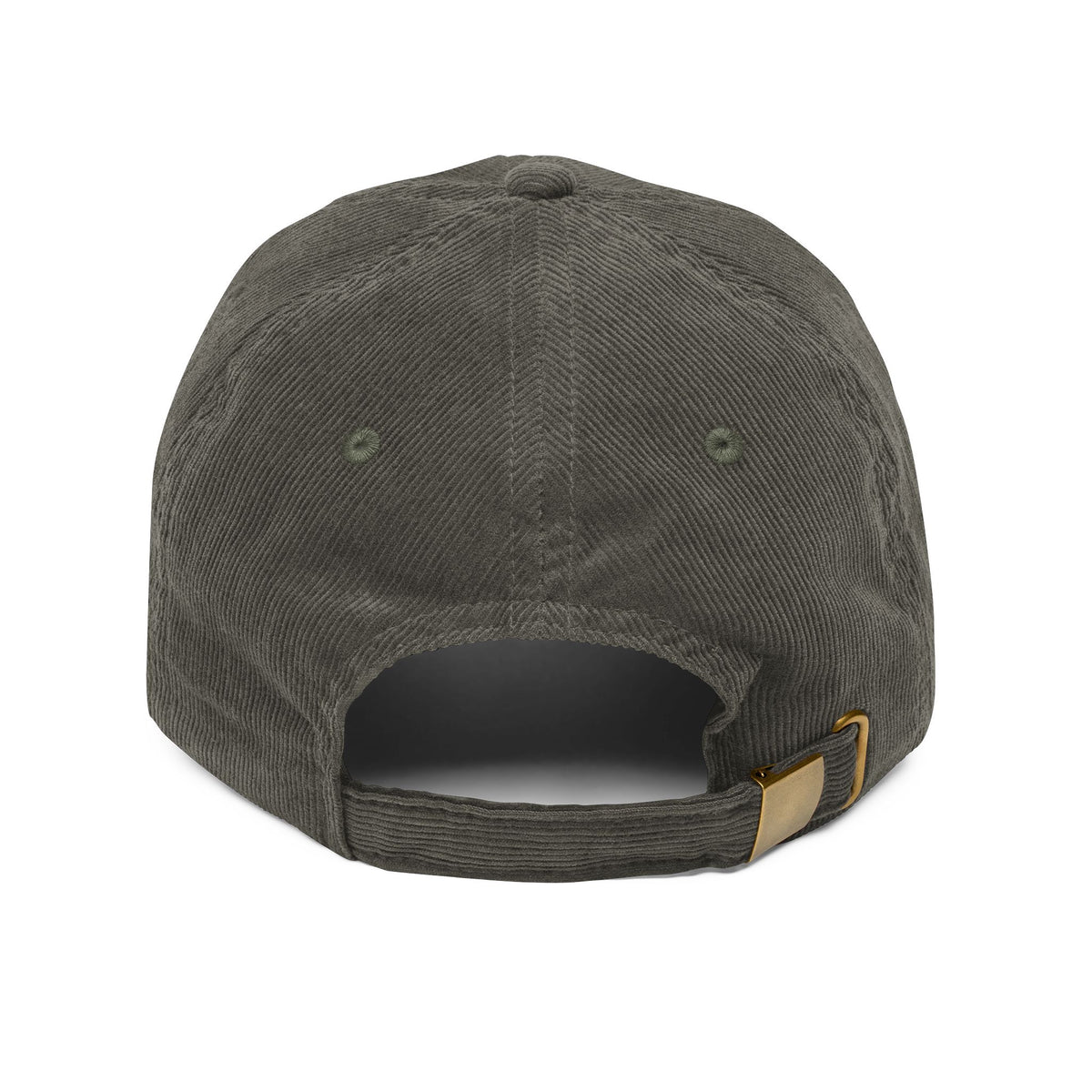 Vintage Corduroy Cap — Embroidered "BAD IDEA" Dad Hat