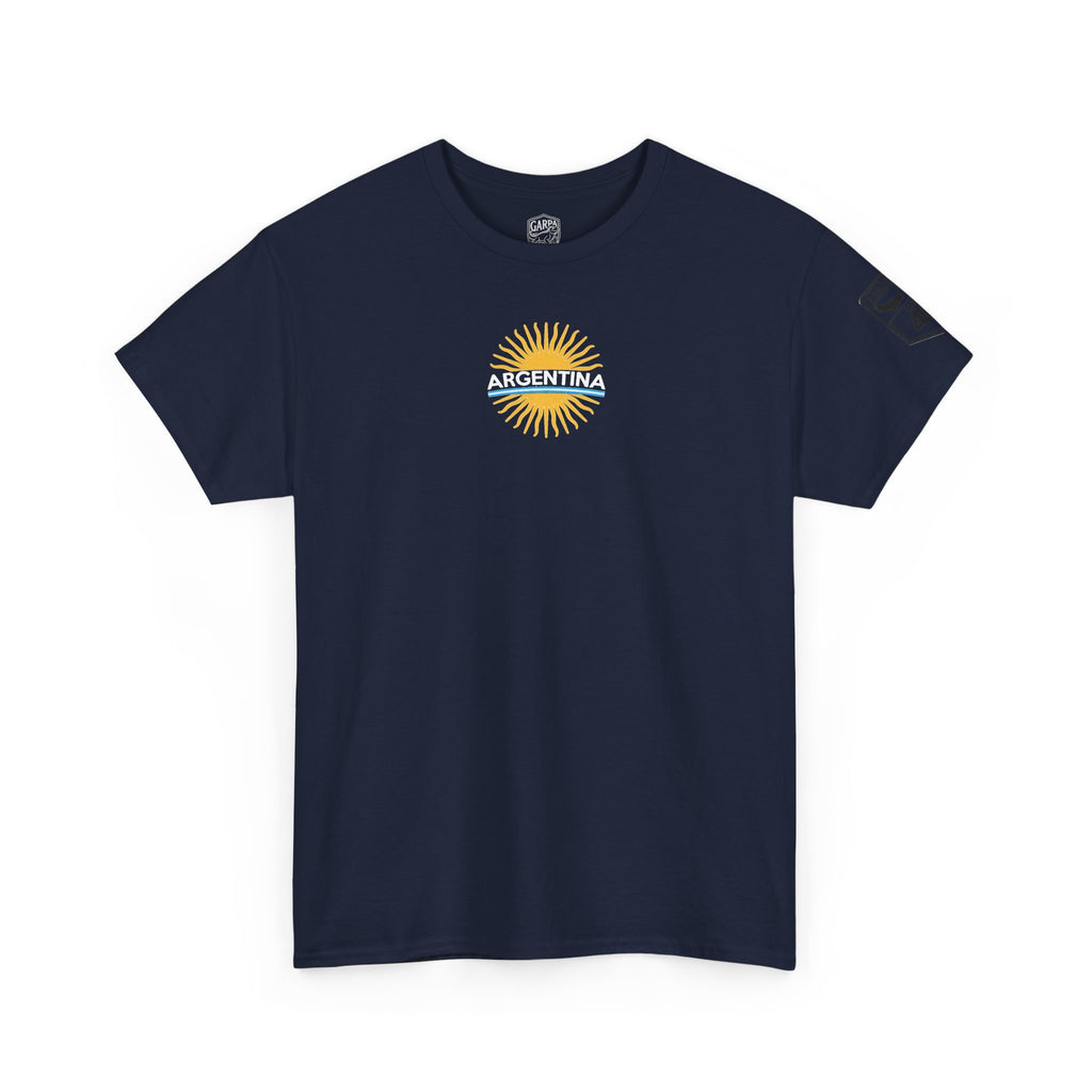 Argentina Soccer Tee — Lionel Messi 10 Jersey Back Illustration