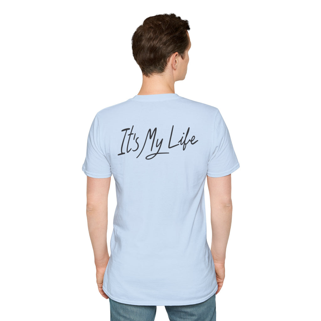 Portrait Graphic T-Shirt — "It's My Life" Back Print