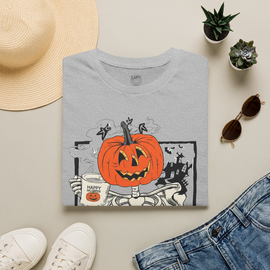 Halloween Pumpkin Skeleton T-Shirt