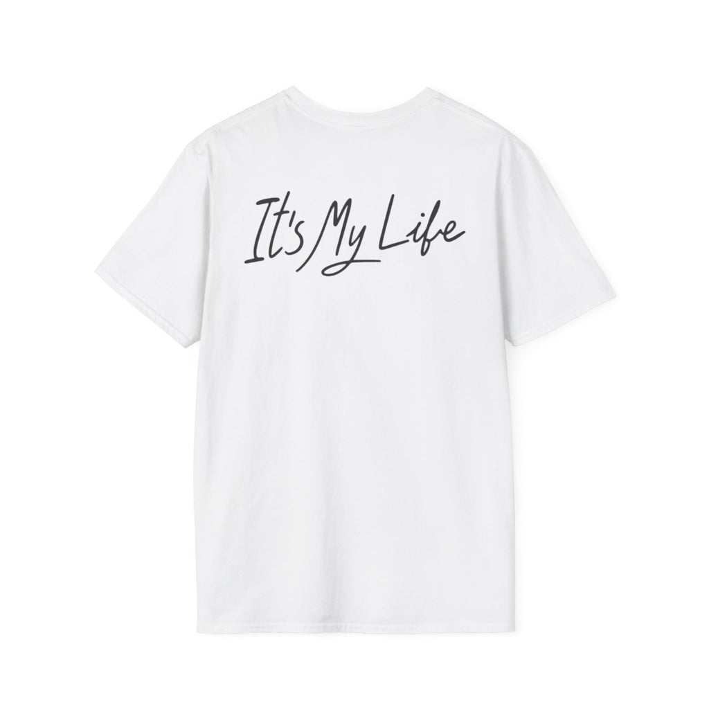 Portrait Graphic T-Shirt — "It's My Life" Back Print