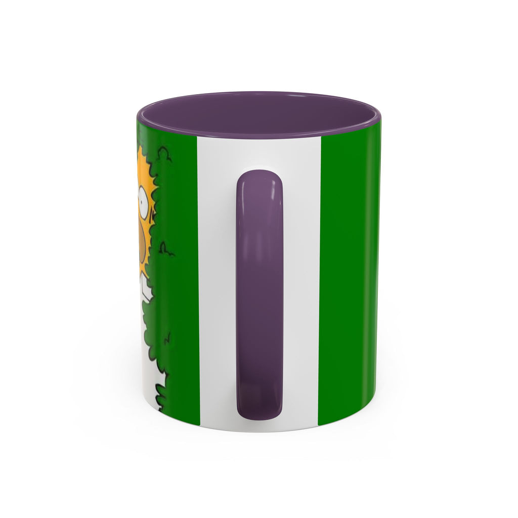Coffee Mug — Homer Simpson Peeking Design (Accent 11/15oz)