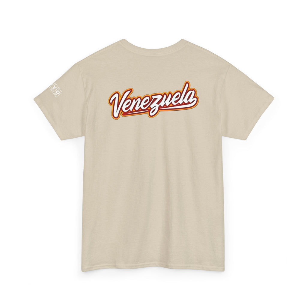 Venezuela Script & VZLA Stars T-Shirt — Retro Venezuelan Pride Tee