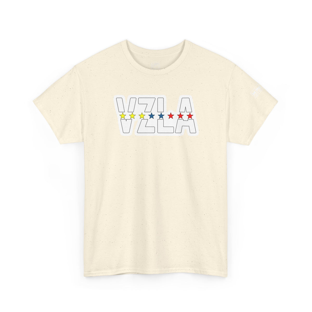 Venezuela Script & VZLA Stars T-Shirt — Retro Venezuelan Pride Tee