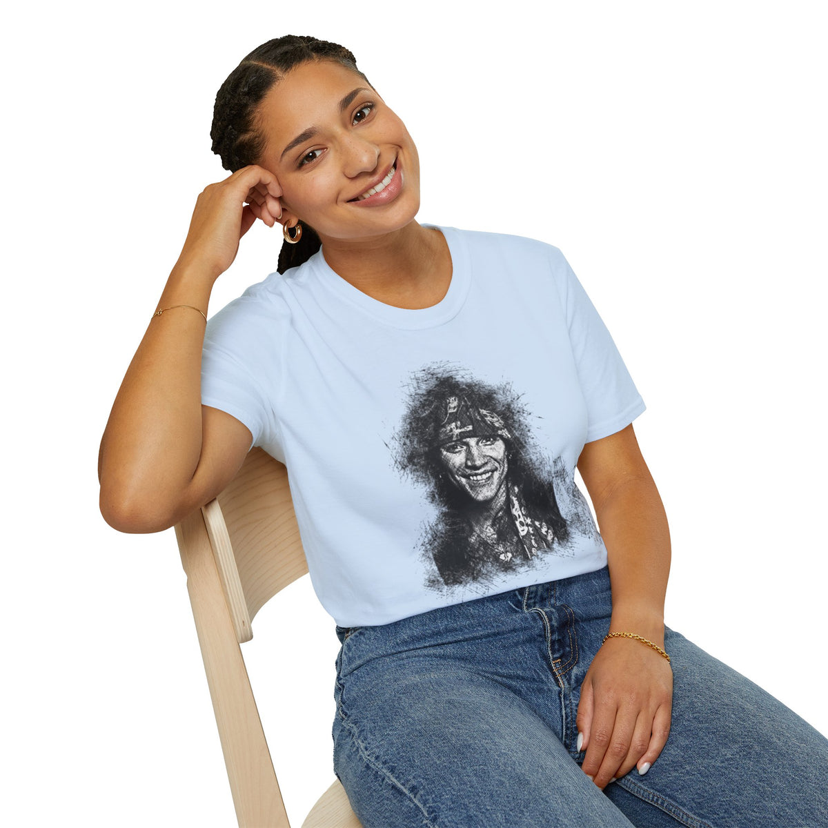 Portrait Graphic T-Shirt — "It's My Life" Back Print