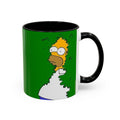 Coffee Mug — Homer Simpson Peeking Design (Accent 11/15oz)