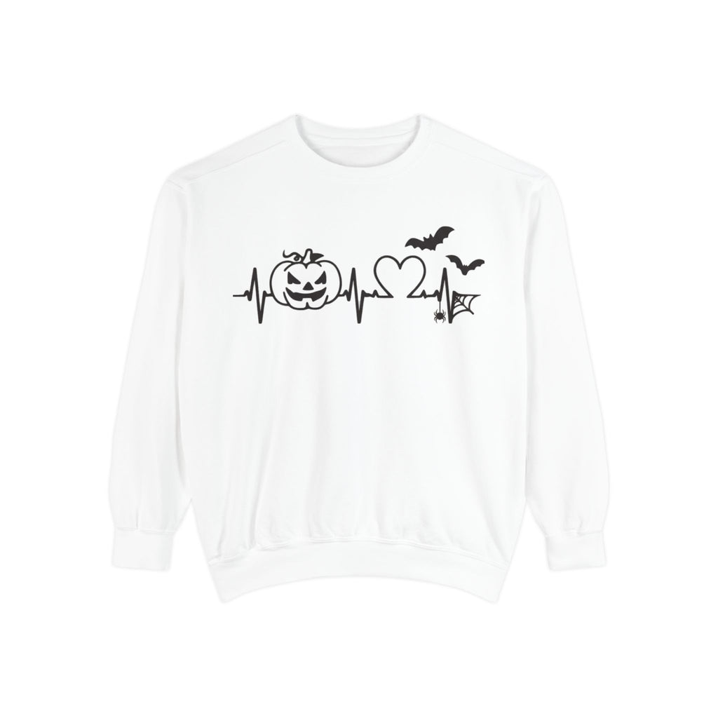 Halloween Heartbeat Sweatshirt — "I Put The Hot In Psychotic" Graphic Crewneck