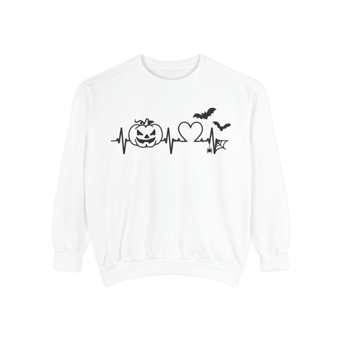 Halloween Heartbeat Sweatshirt — "I Put The Hot In Psychotic" Graphic Crewneck