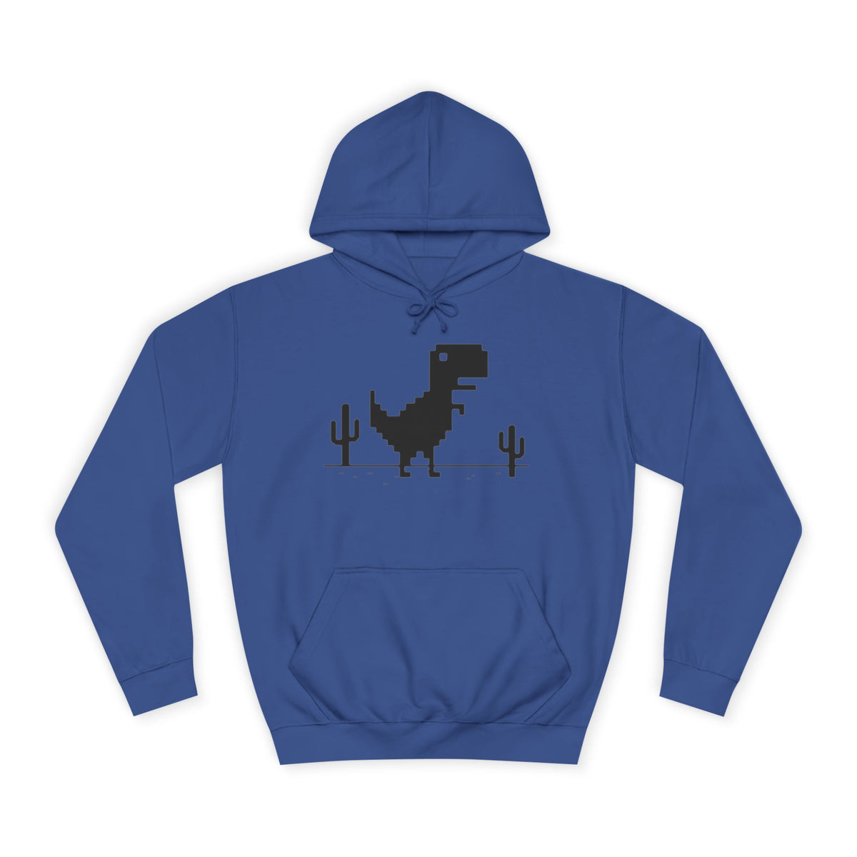 Retro Pixel Dinosaur Hoodie — 'From Another Point of View' Graphic Sweatshirt