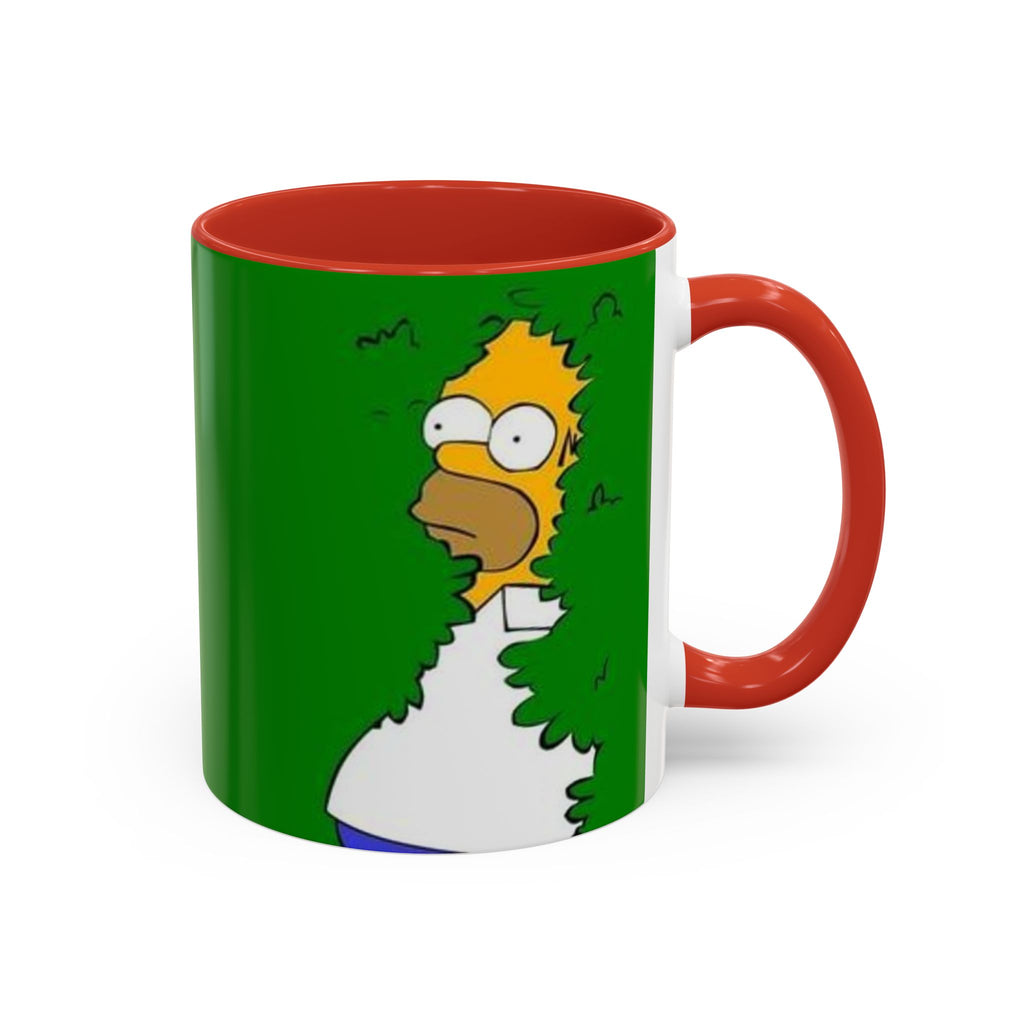 Coffee Mug — Homer Simpson Peeking Design (Accent 11/15oz)