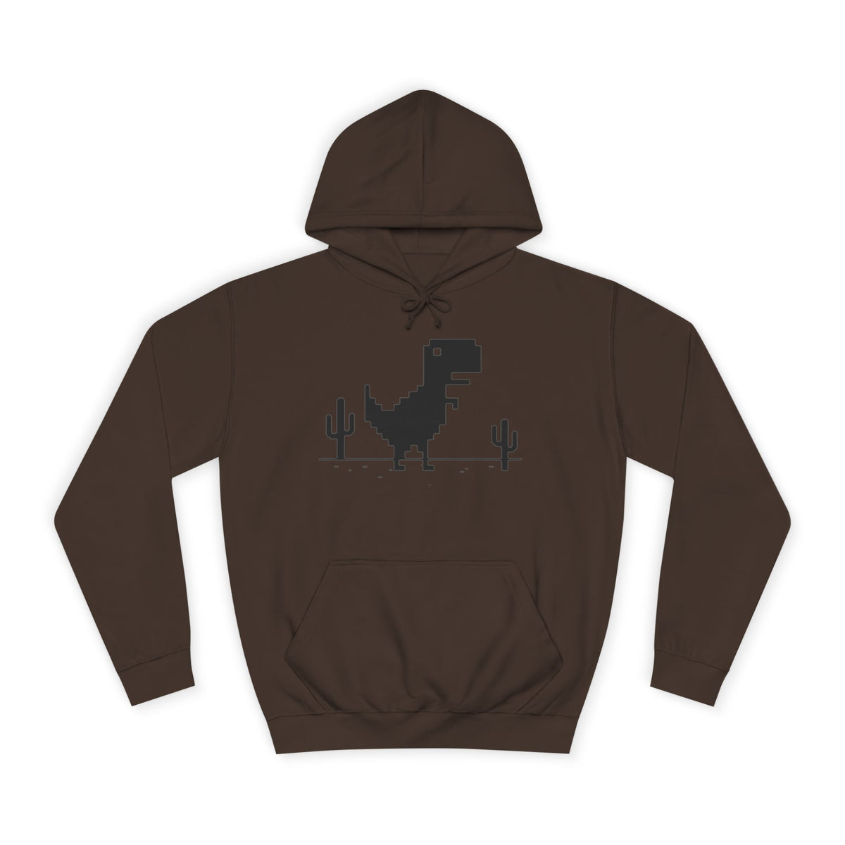 Retro Pixel Dinosaur Hoodie — 'From Another Point of View' Graphic Sweatshirt