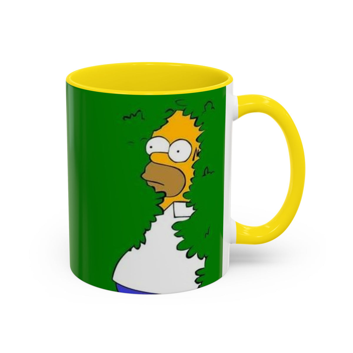 Coffee Mug — Homer Simpson Peeking Design (Accent 11/15oz)