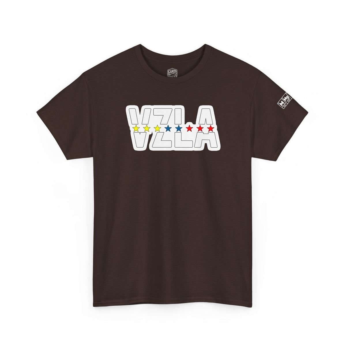 Venezuela Script & VZLA Stars T-Shirt — Retro Venezuelan Pride Tee