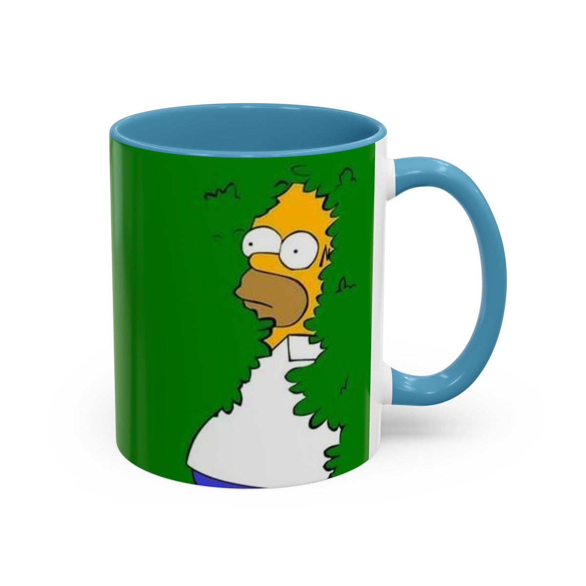 Coffee Mug — Homer Simpson Peeking Design (Accent 11/15oz)