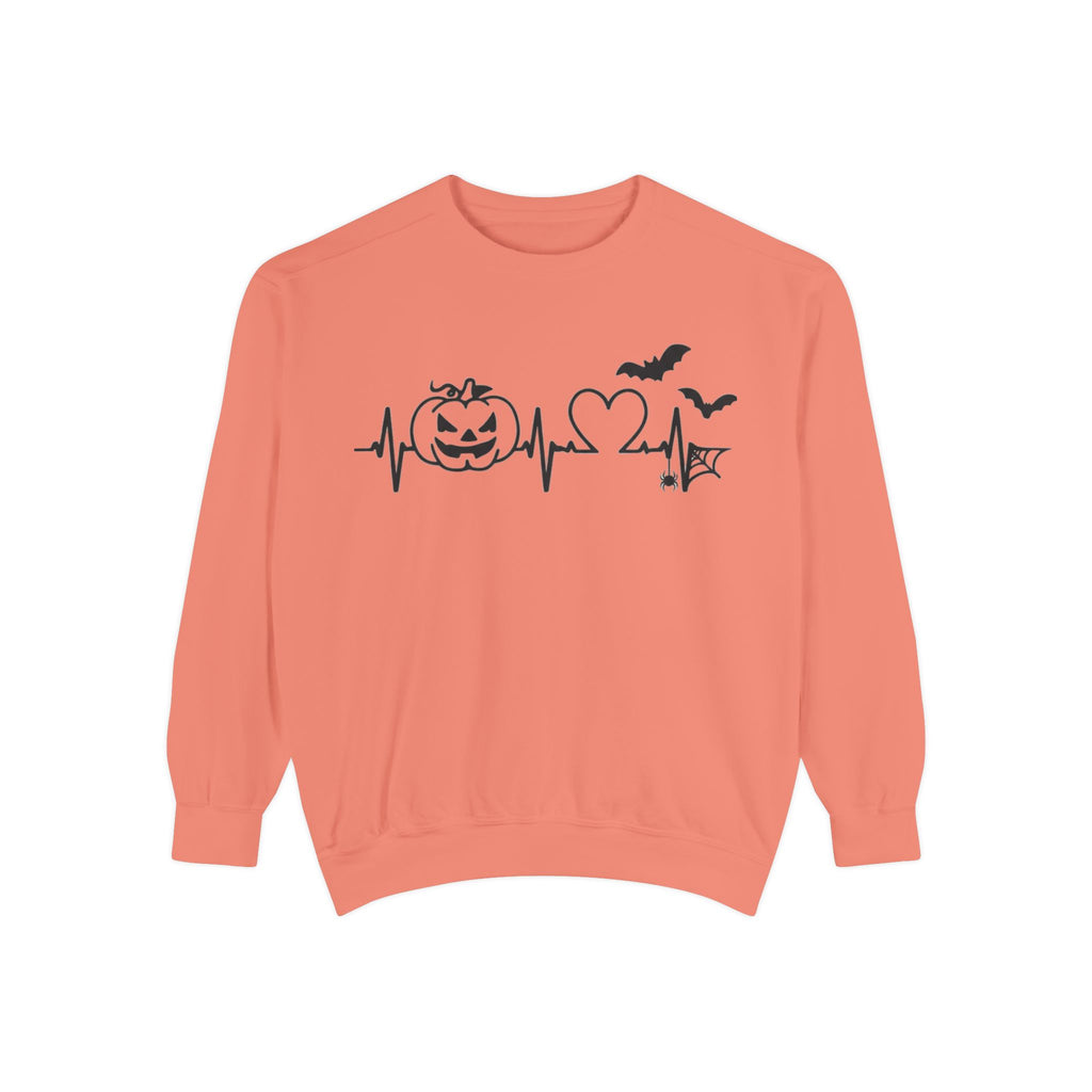 Halloween Heartbeat Sweatshirt — "I Put The Hot In Psychotic" Graphic Crewneck