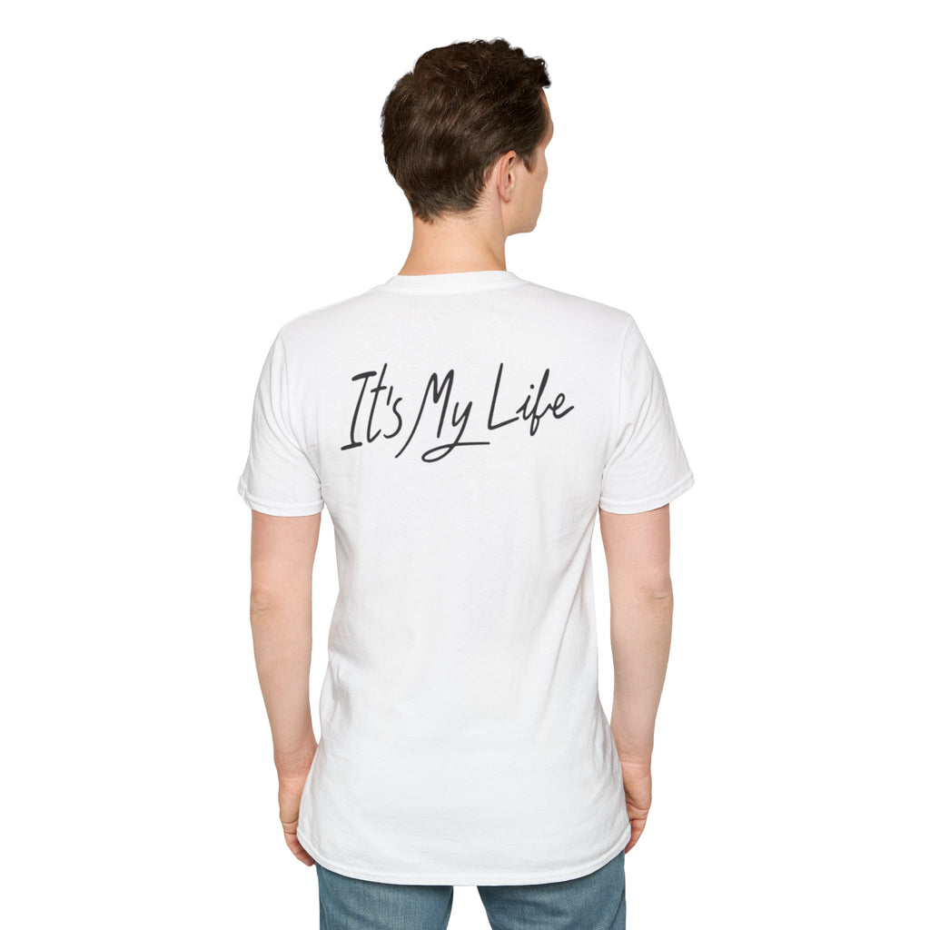 Portrait Graphic T-Shirt — "It's My Life" Back Print
