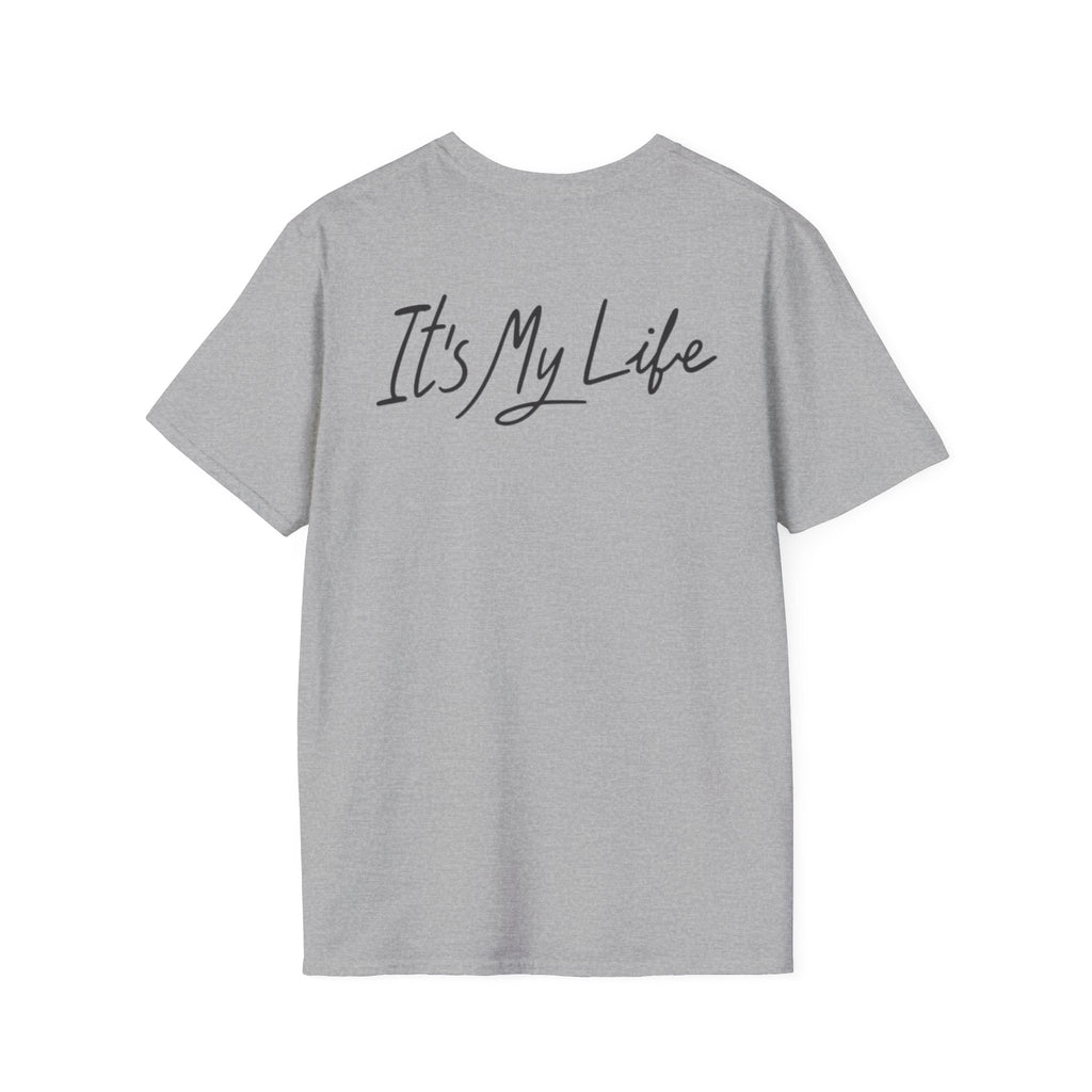 Portrait Graphic T-Shirt — "It's My Life" Back Print