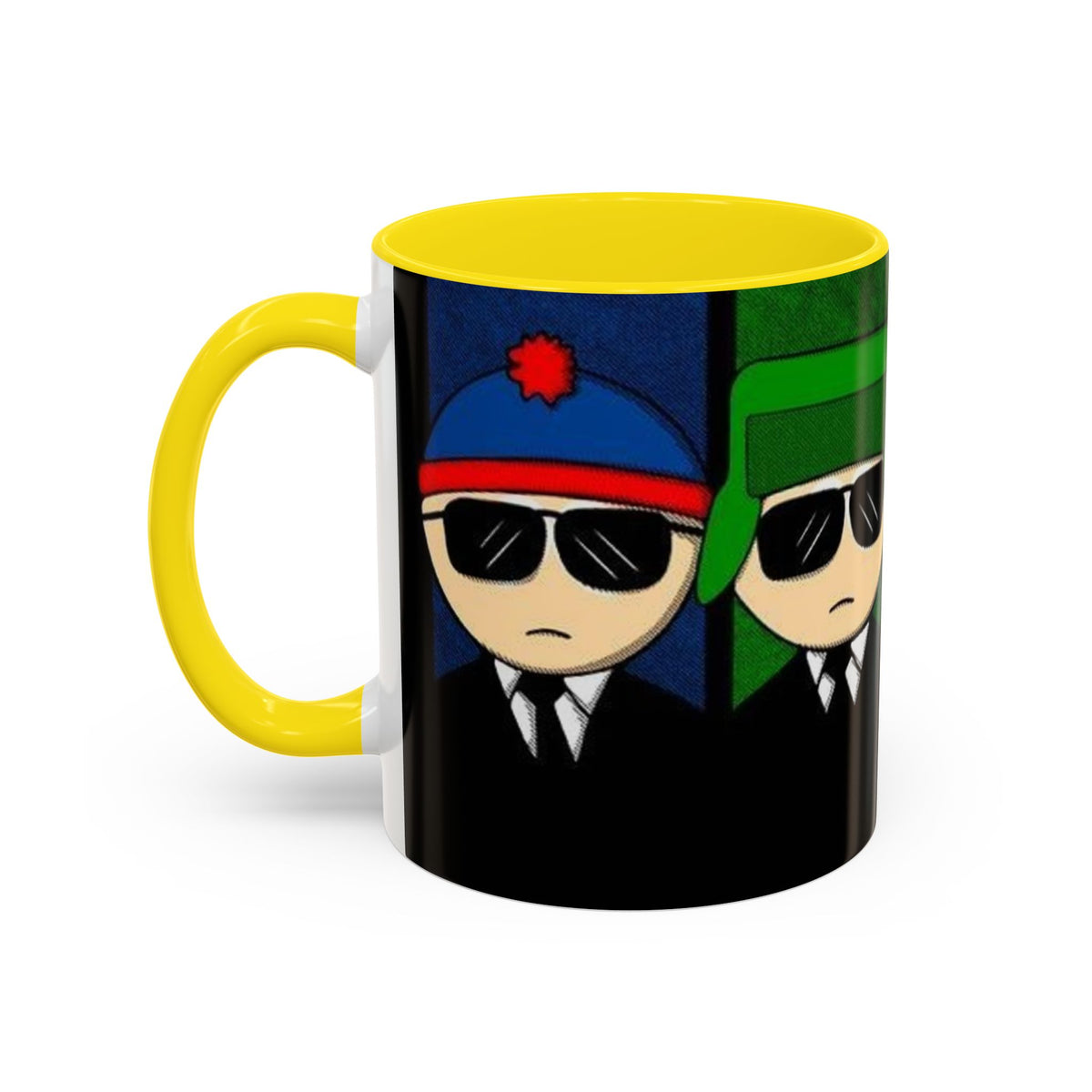 South Park Agents Coffee Mug — Cartman, Kyle & Kenny Sunglasses Accent Mug (11/15oz)