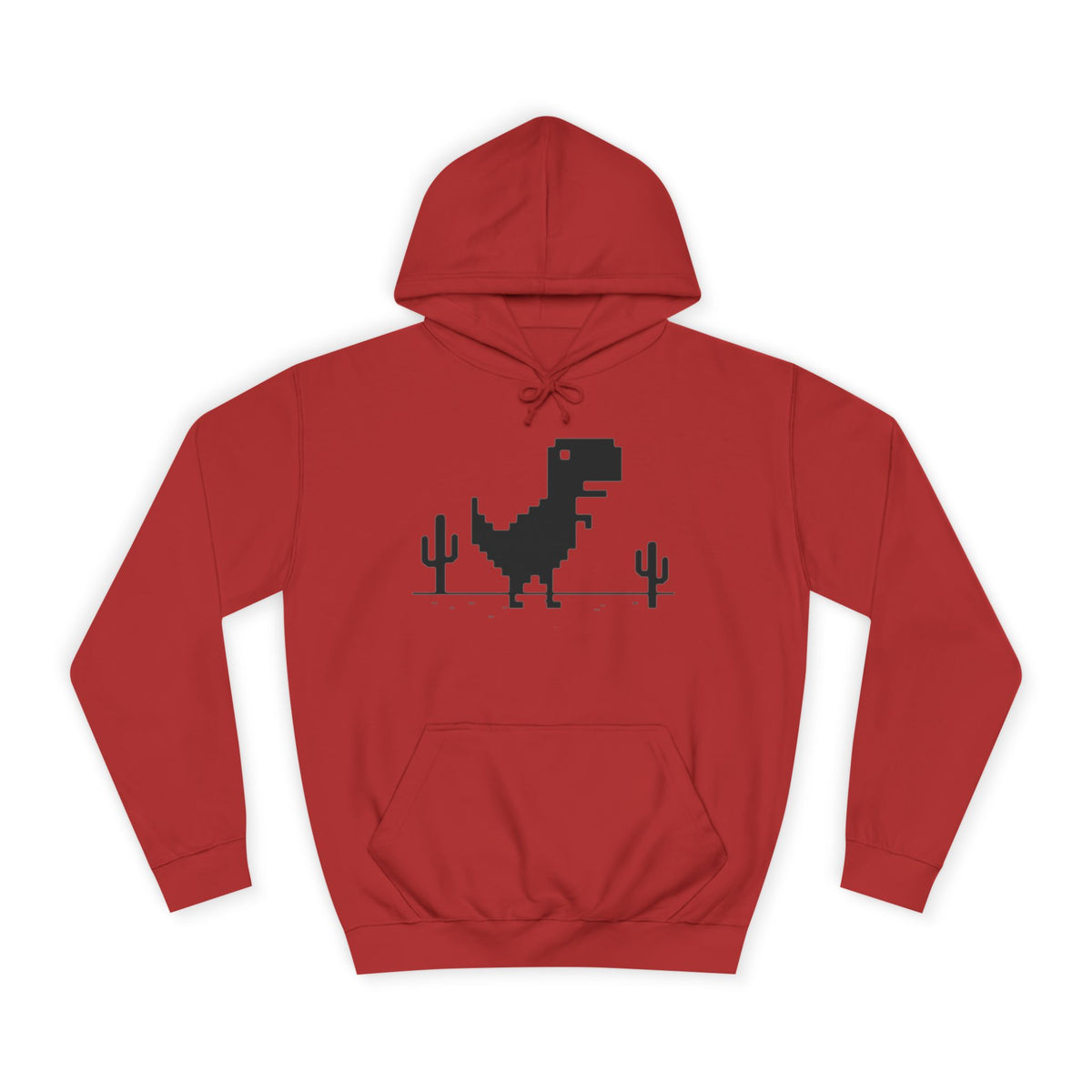 Retro Pixel Dinosaur Hoodie — 'From Another Point of View' Graphic Sweatshirt