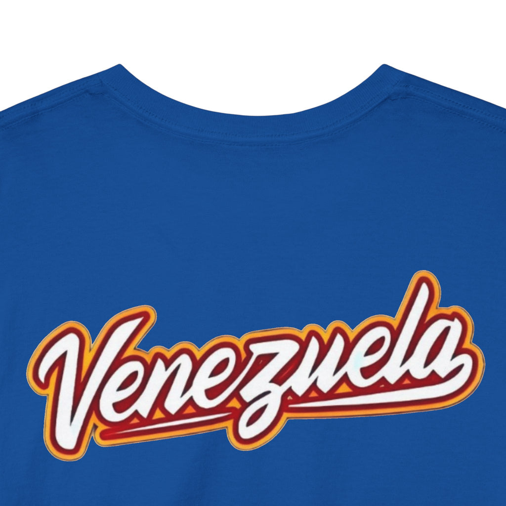 Venezuela Script & VZLA Stars T-Shirt — Retro Venezuelan Pride Tee