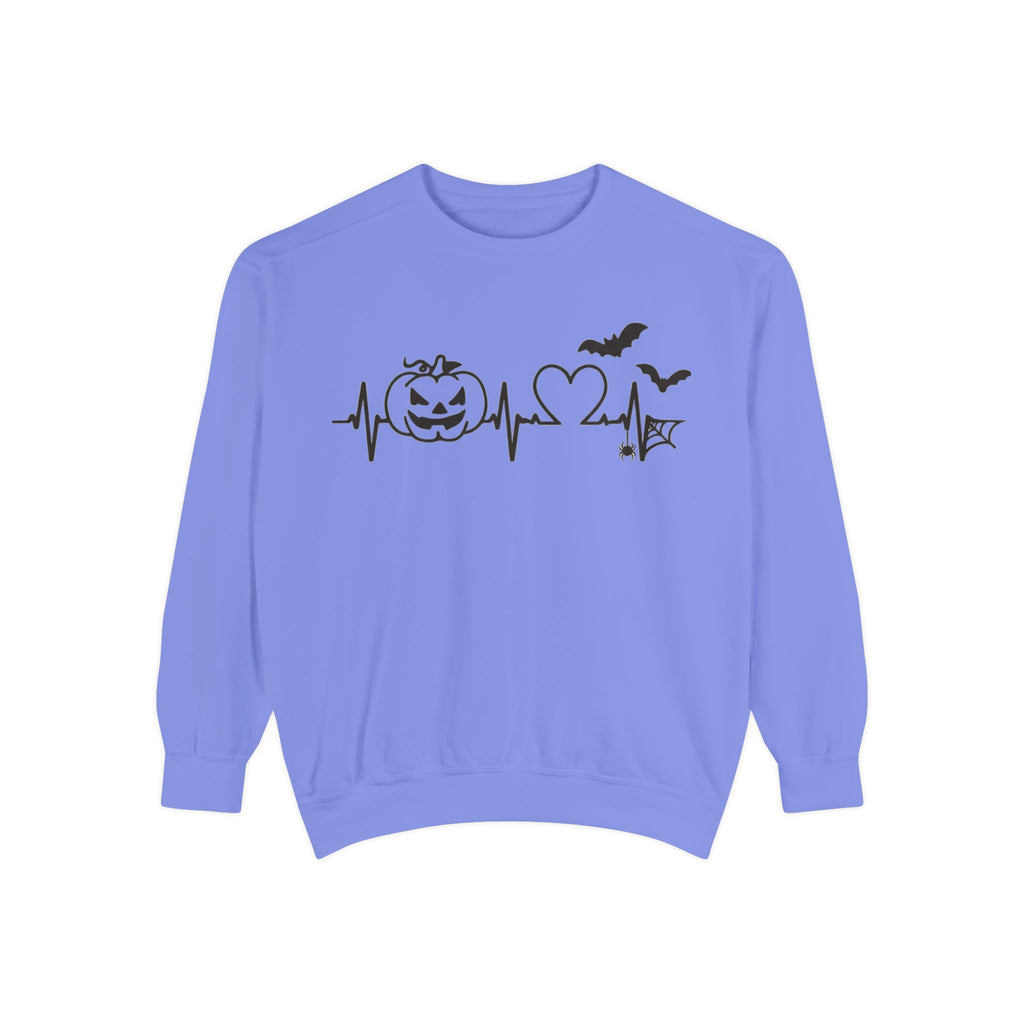 Halloween Heartbeat Sweatshirt — "I Put The Hot In Psychotic" Graphic Crewneck