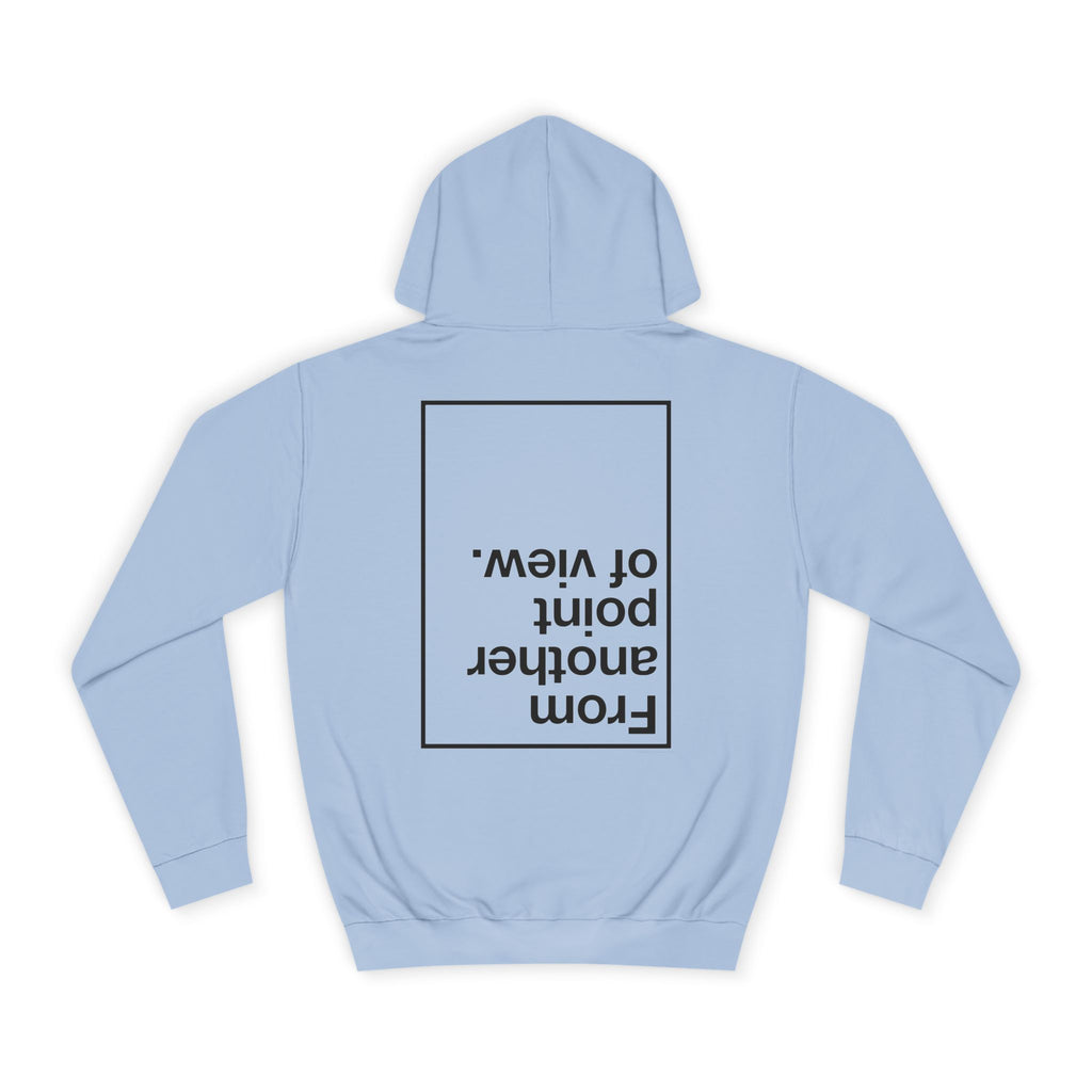 Retro Pixel Dinosaur Hoodie — 'From Another Point of View' Graphic Sweatshirt