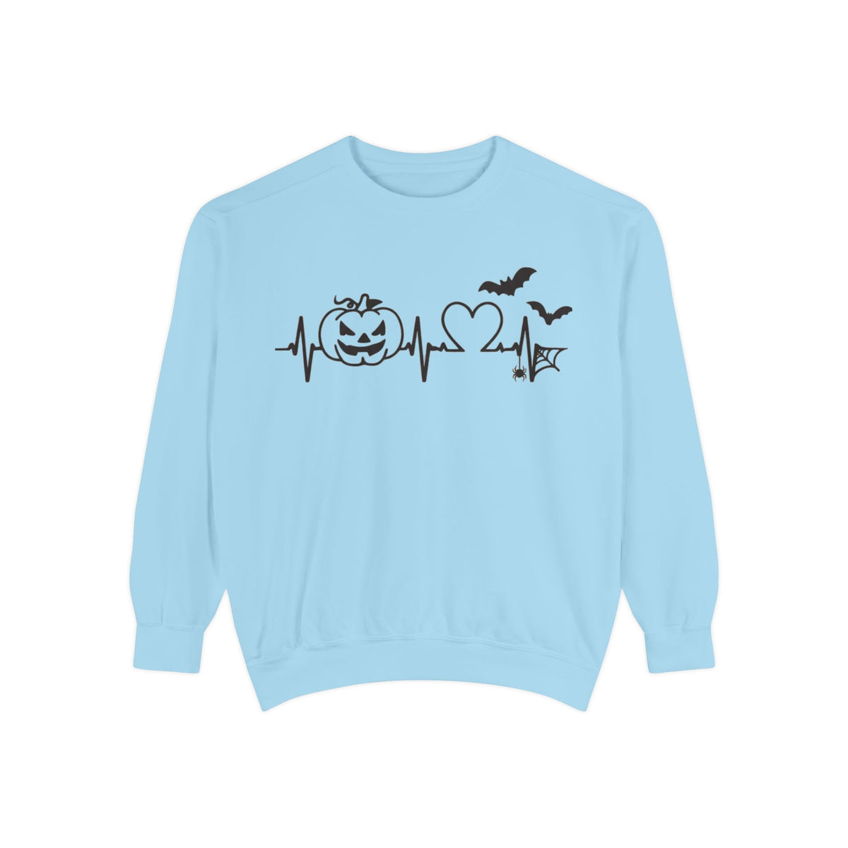 Halloween Heartbeat Sweatshirt — "I Put The Hot In Psychotic" Graphic Crewneck