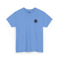 White Graphic Tee — Small Black Circular 'SALT LIFE' Chest Logo