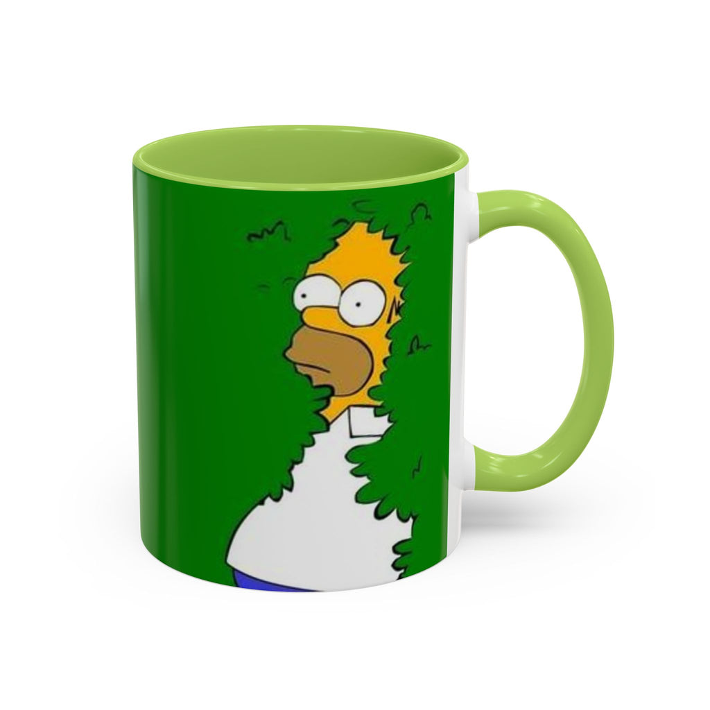 Coffee Mug — Homer Simpson Peeking Design (Accent 11/15oz)