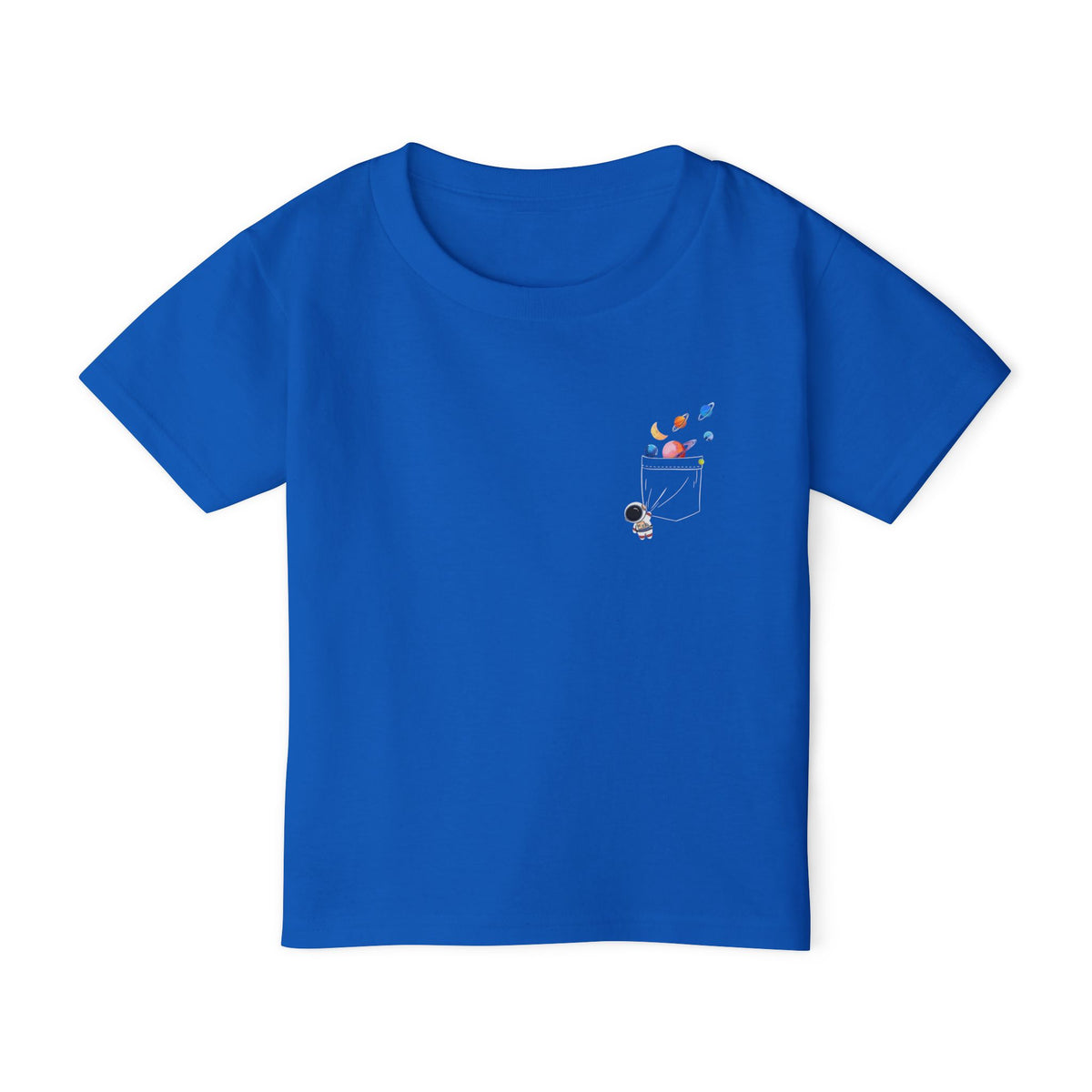 Toddler T‑Shirt — Cute Astronaut on Planet Kids Tee