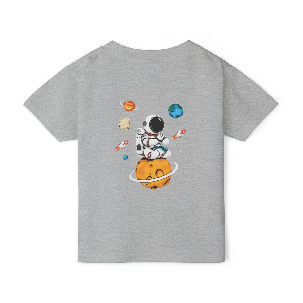 Toddler T‑Shirt — Cute Astronaut on Planet Kids Tee