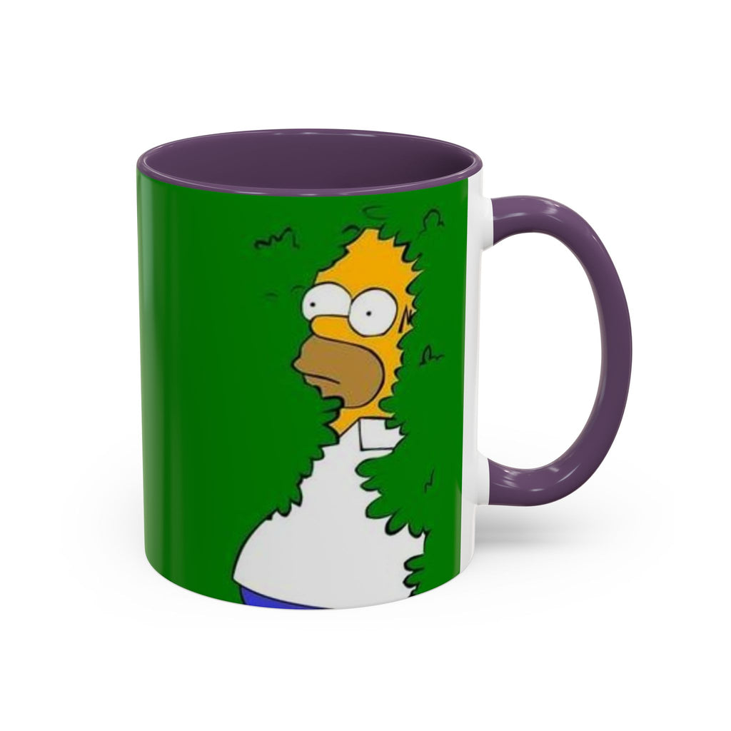 Coffee Mug — Homer Simpson Peeking Design (Accent 11/15oz)