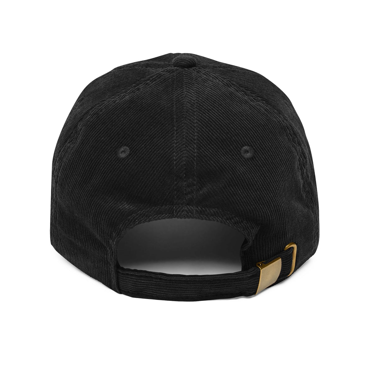 Vintage Corduroy Cap — Embroidered "BAD IDEA" Dad Hat