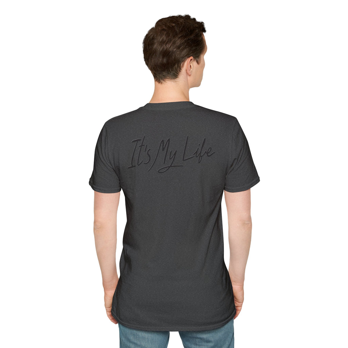 Portrait Graphic T-Shirt — "It's My Life" Back Print