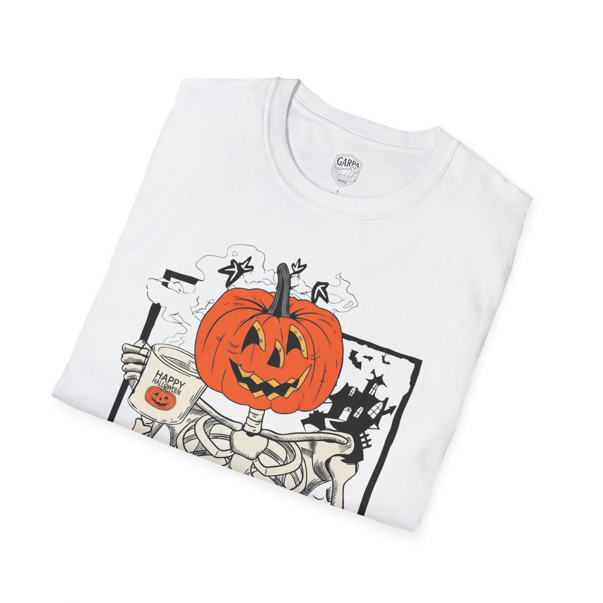 Halloween Pumpkin Skeleton T-Shirt