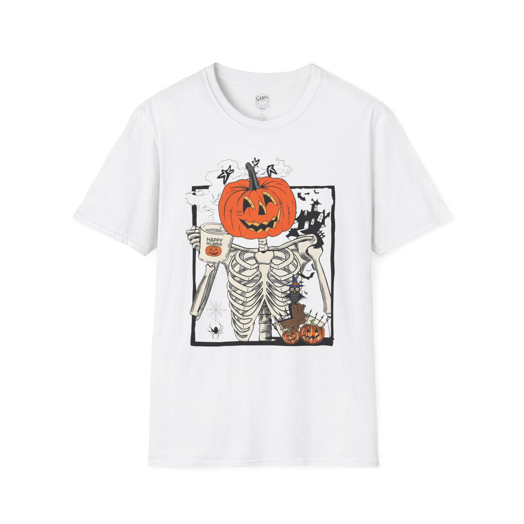 Halloween Pumpkin Skeleton T-Shirt