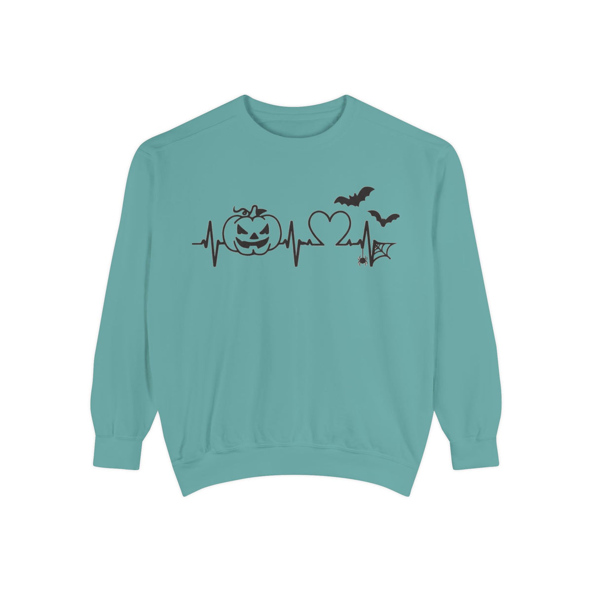 Halloween Heartbeat Sweatshirt — "I Put The Hot In Psychotic" Graphic Crewneck