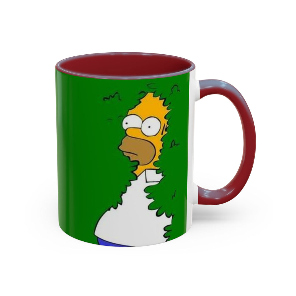 Coffee Mug — Homer Simpson Peeking Design (Accent 11/15oz)