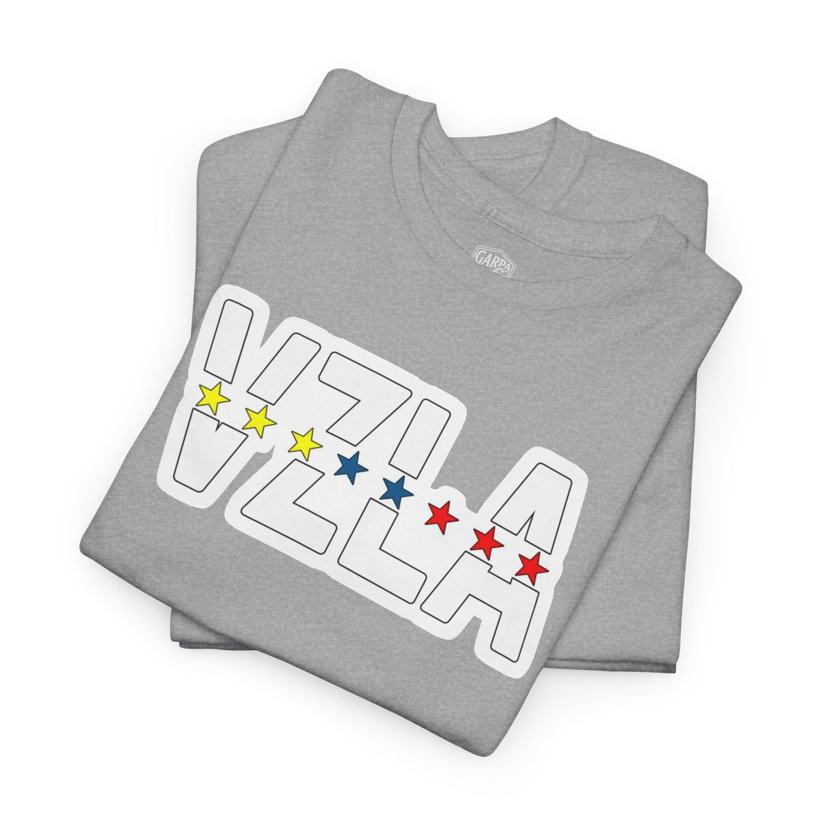 Venezuela Script & VZLA Stars T-Shirt — Retro Venezuelan Pride Tee