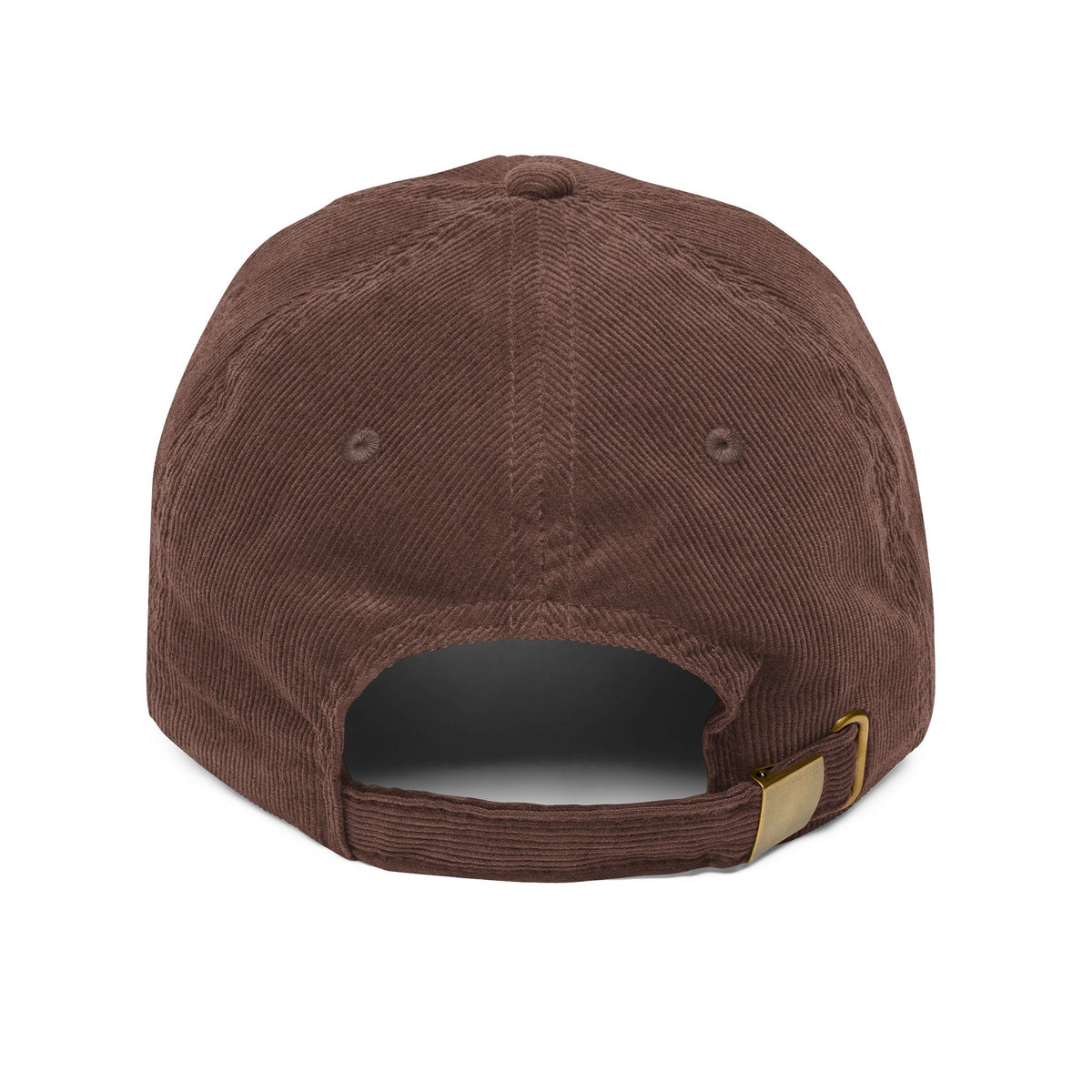 Vintage Corduroy Cap — Embroidered "BAD IDEA" Dad Hat
