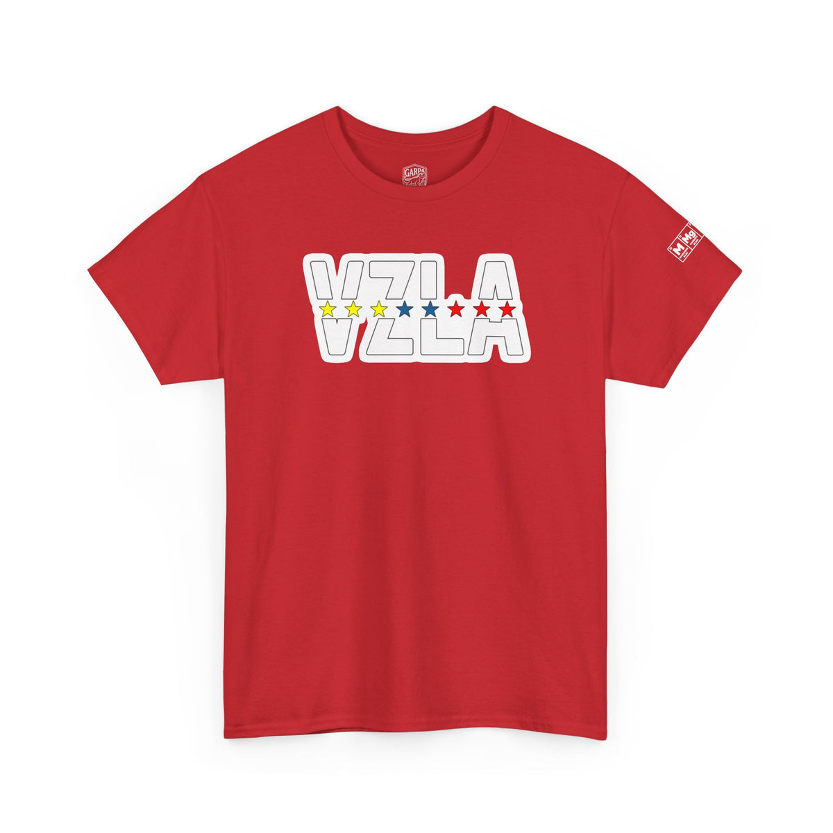 Venezuela Script & VZLA Stars T-Shirt — Retro Venezuelan Pride Tee