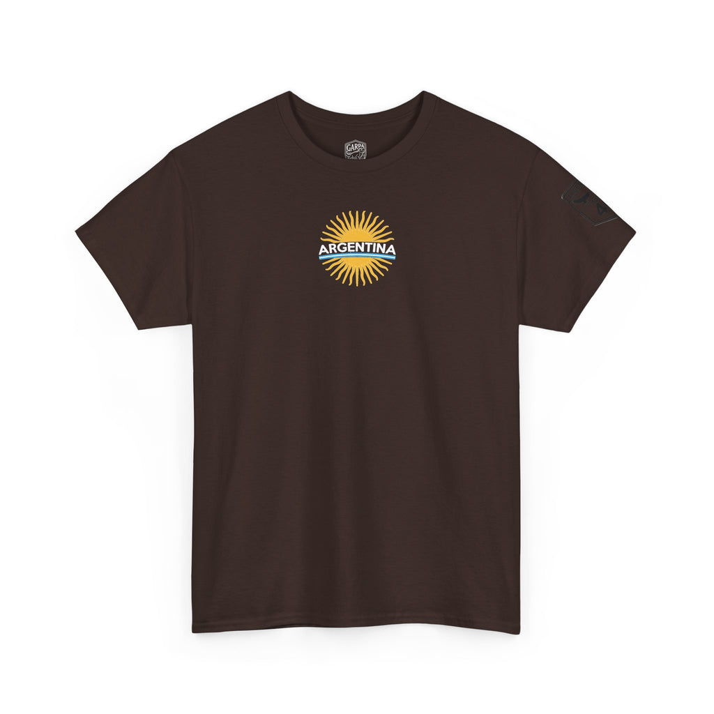Argentina Soccer Tee — Lionel Messi 10 Jersey Back Illustration