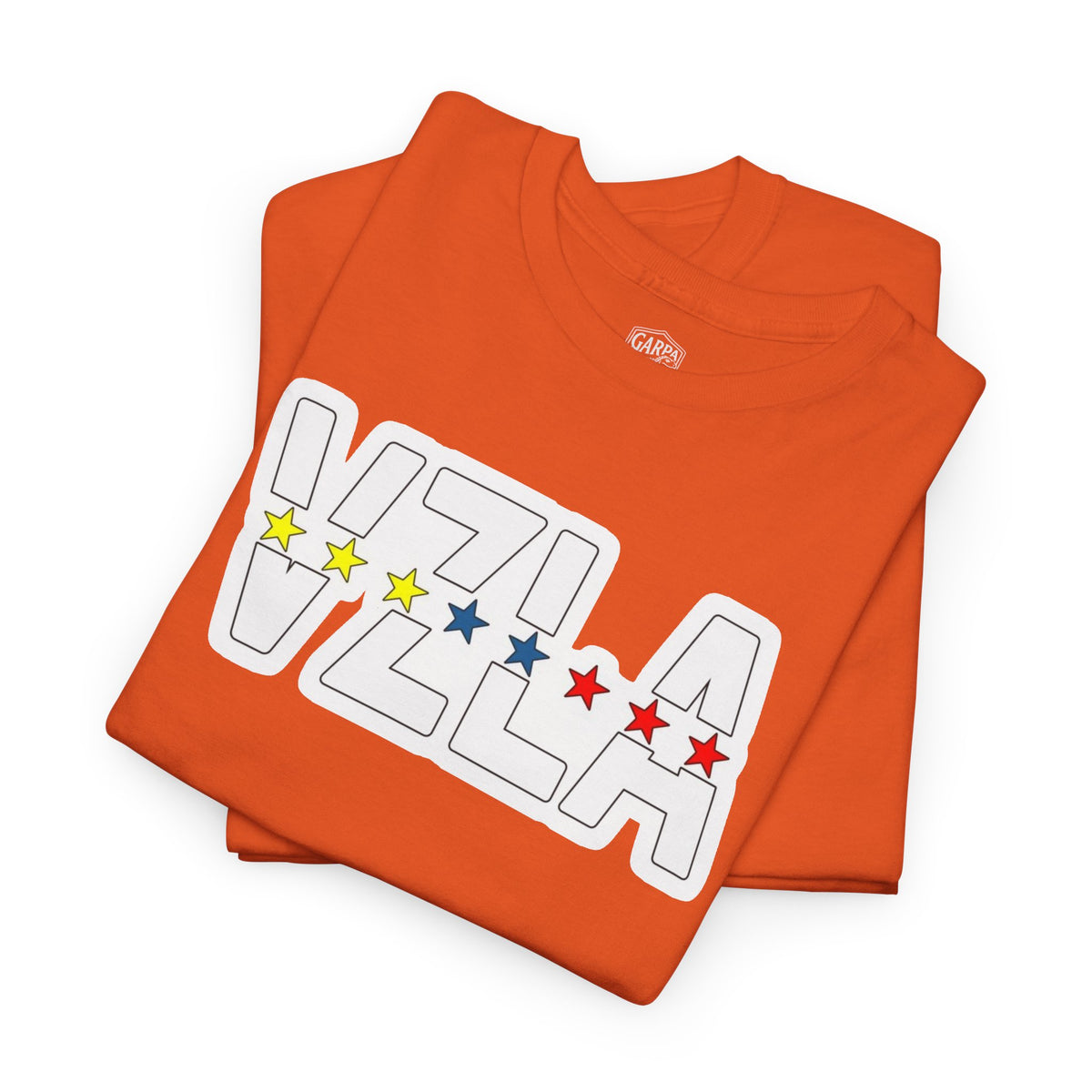 Venezuela Script & VZLA Stars T-Shirt — Retro Venezuelan Pride Tee