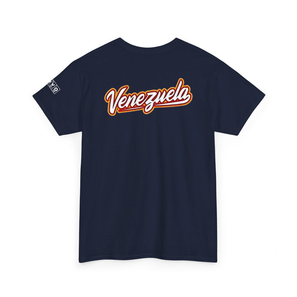 Venezuela Script & VZLA Stars T-Shirt — Retro Venezuelan Pride Tee