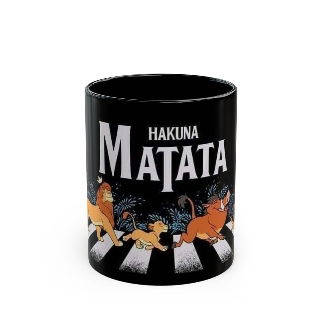Hakuna Matata Black Mug — Lion King Tribute Coffee Cup (11oz & 15oz)