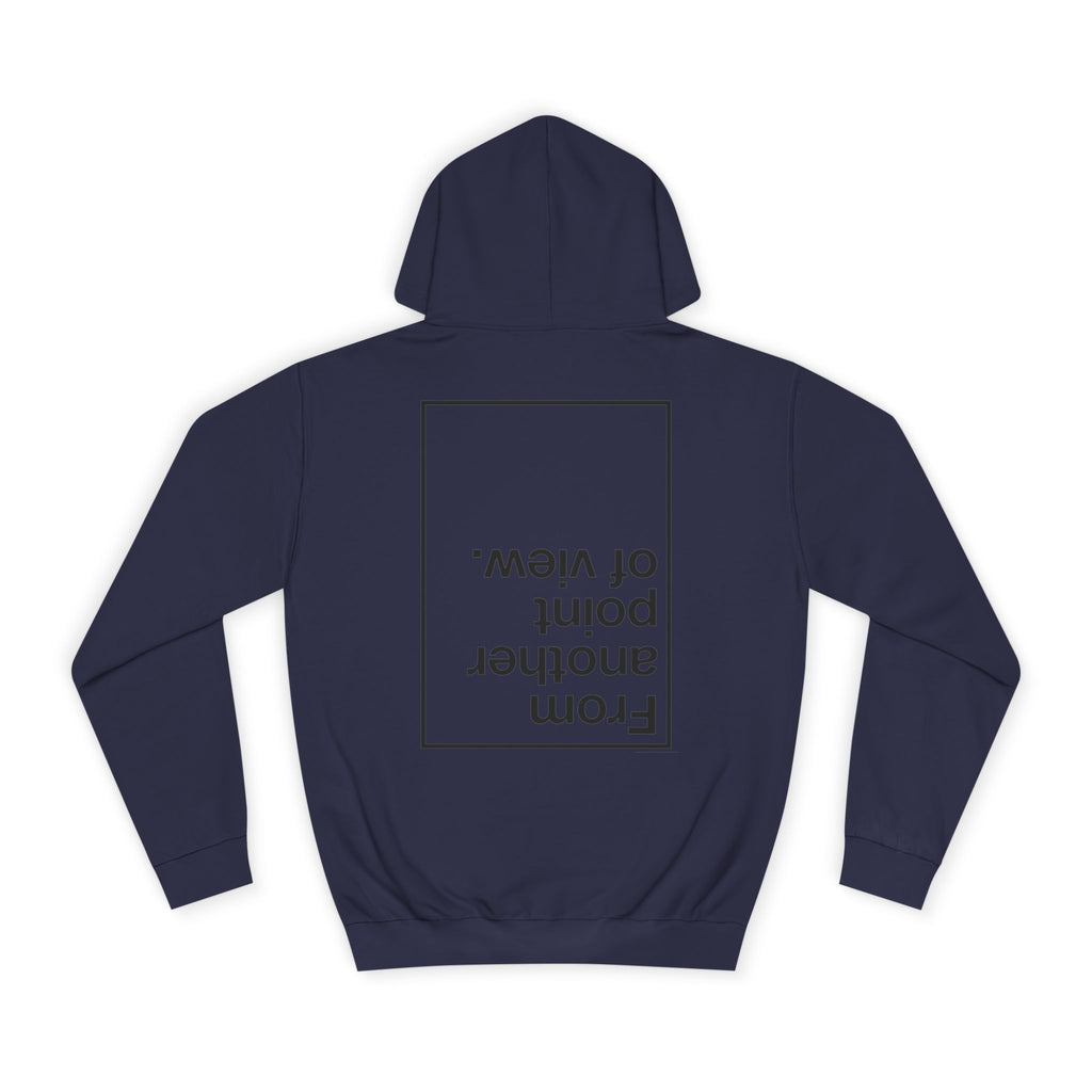 Retro Pixel Dinosaur Hoodie — 'From Another Point of View' Graphic Sweatshirt