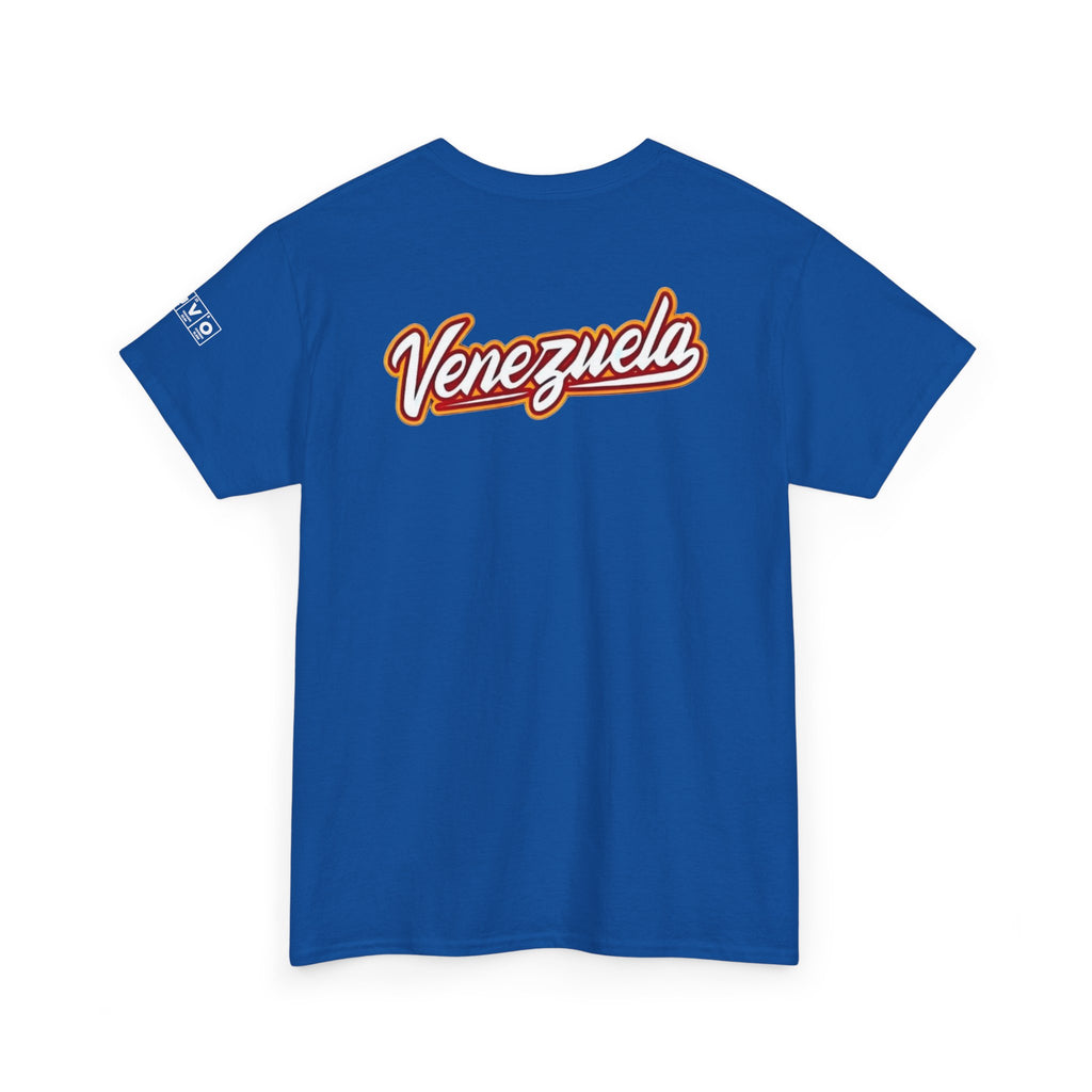 Venezuela Script & VZLA Stars T-Shirt — Retro Venezuelan Pride Tee