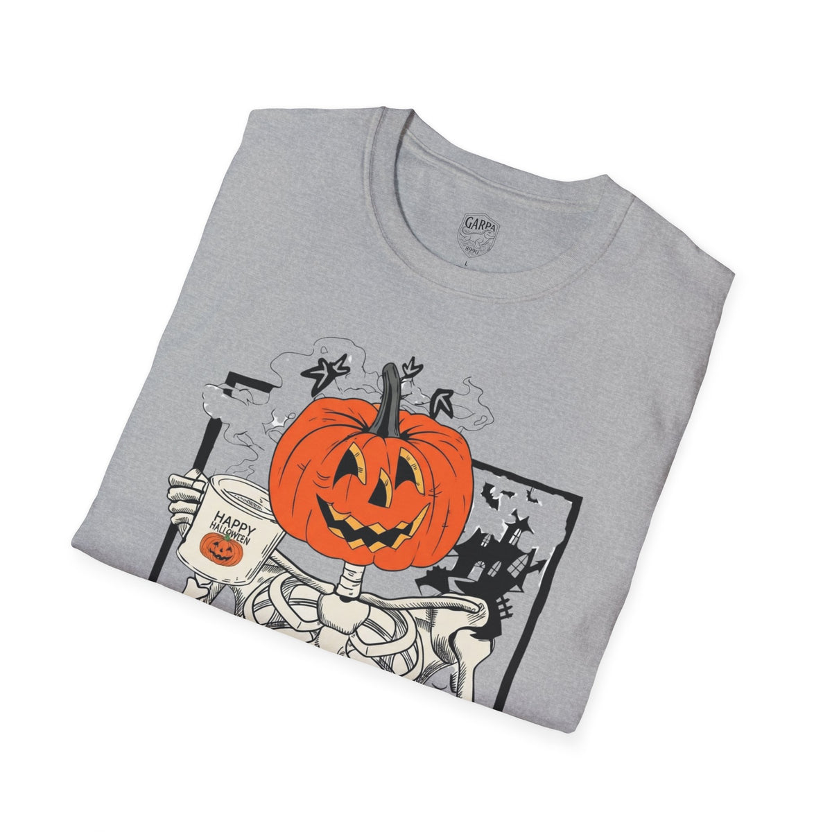 Halloween Pumpkin Skeleton T-Shirt